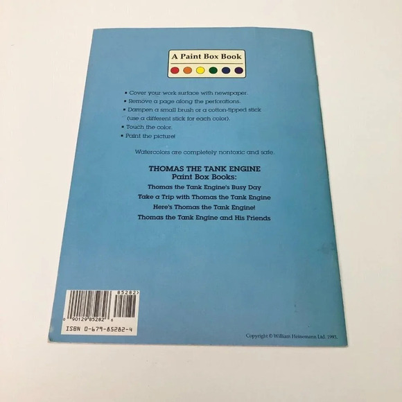 1993 Thomas The Tank Engine Busy Day Paint  Box Book Activity - Picture 13 of 14
